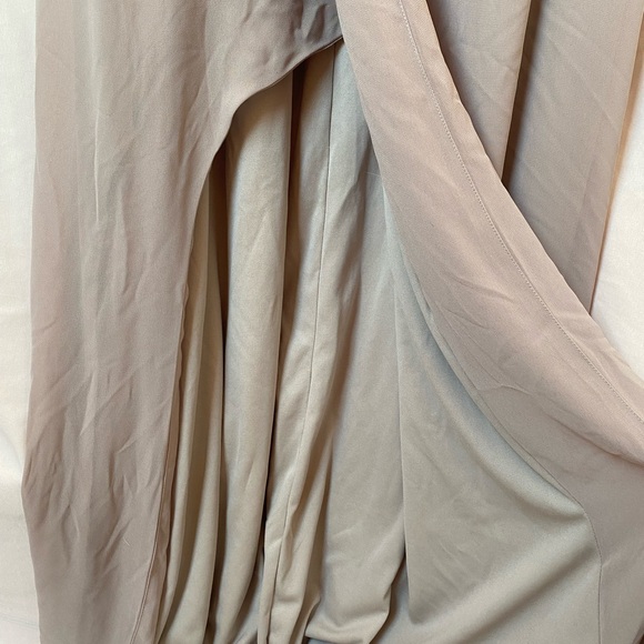 Show Me Your Mumu Shannon One Shoulder Dress Size M Maxi Wedding Neutral Chic - Picture 6 of 10